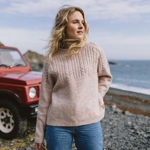 Passenger Women's Pink Wool Blend Sweater